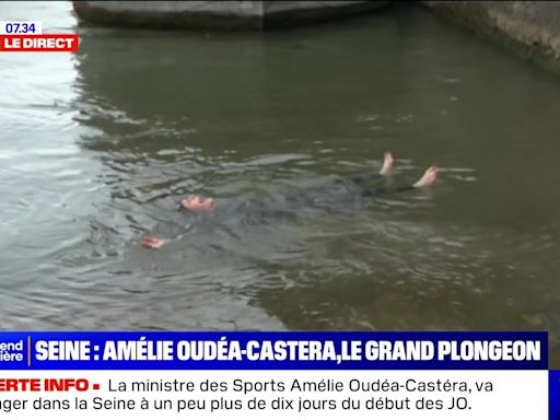 Amelie Oudéa-Castéra grille Anne Hidalgo et plonge, ou plutôt glisse dans la Seine !