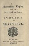 A Philosophical Enquiry into the Origin of Our Ideas of the Sublime and Beautiful