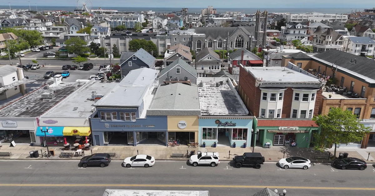 Businesses along Asbury Avenue in Ocean City, New Jersey ready to welcome summer visitors