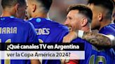 ¿En qué canales TV ver la Copa América 2024 en vivo y gratis desde Argentina?