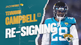 Jaguars re-sign CB Tevaughn Campbell to one-year deal