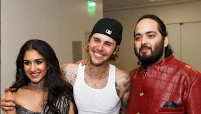 Anant Ambani-Radhika wedding: Justin Bieber shares photos from Sangeet ceremony, posing with bride and groom | See pics | Today News