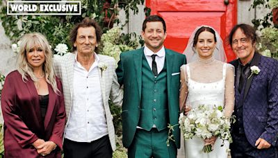 Ronnie Wood's son Tyrone marries Iron Maiden guitarist's daughter Faye