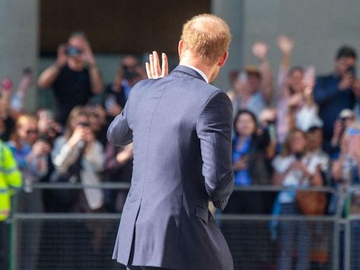 Prince Harry Makes Cheeky Wedding Joke During Surprise Walkabout in London