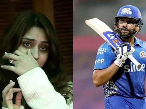 Ritika Sajdehs In Tears As Rohit Sharma Hit Fifty For Mumbai Indians In Last Game...
