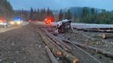 U.S. 101 reopens near Olympia after crash involving logging truck, cars