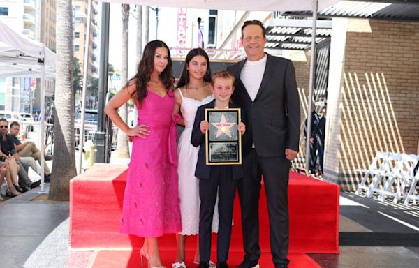 Vince Vaughn's Wife and Kids Support Him at Walk of Fame Ceremony