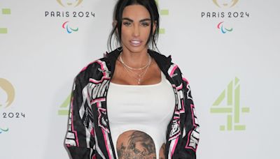 Katie Price shows off her heavily tattooed stomach on date night with JJ