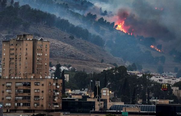 Blazes erupt in northern Israel after cross-border attacks from Lebanon