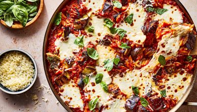 One-Pan Eggplant Parm Orzo Has All Of The Flavor & None Of The Frying