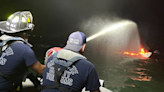 Crews battled sailboat fire off coast of Stump Pass Beach in Englewood