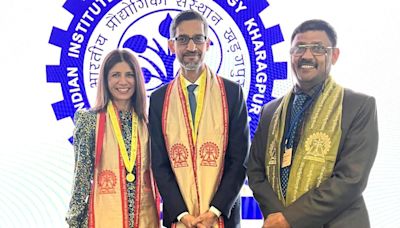 Sundar Pichai receives prestigious honorary Doctorate from IIT-Kharagpur