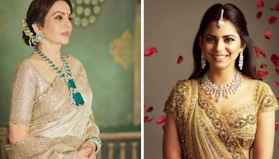 Nita Ambani and Isha Ambani share sweet mom-daughter moment at mass wedding. Watch