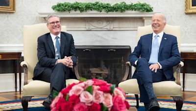 Biden jokes about England’s football win as Starmer suggests ‘it’s coming home’