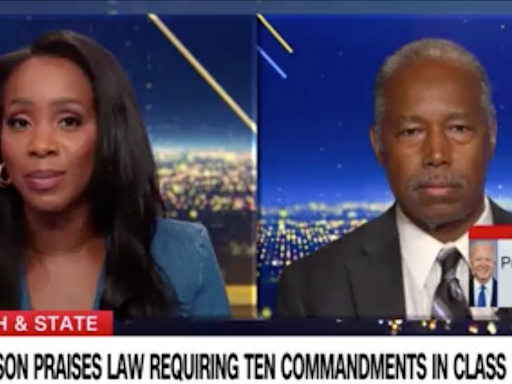 Ben Carson put on the spot on CNN over Louisiana's Ten Commandments school mandate