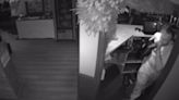 Bottle-popping burglar sips prosecco, steals cash register as he smashes his way through pub: video