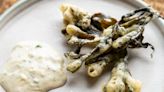 Oyster mayonnaise with deep-fried seaweed recipe