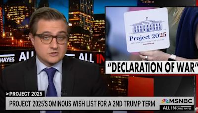 Chris Hayes Warns the Trump-Aligned Project 2025 is a ‘Fantasy of Dictatorial Control’ by ‘Really Creepy Weirdos’ | Video