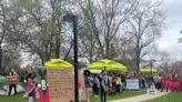 Students pitch tents on UW-Milwaukee campus for pro-Palestine protest