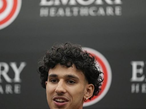 Hawks’ Zaccharie Risacher focusing on ‘good stuff’ instead of pressure as NBA’s No. 1 overall pick