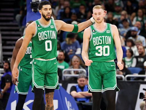 Celtics Celebrate Sam Hauser's Contract Extension