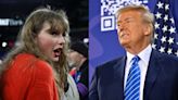 Trump says Taylor Swift shouldn't endorse Biden because he 'doesn't know how to get off a stage'