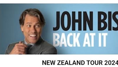 Comedy superstar John Bishop is returning to NZ for the first time in over six years with a brand new show Back At It.