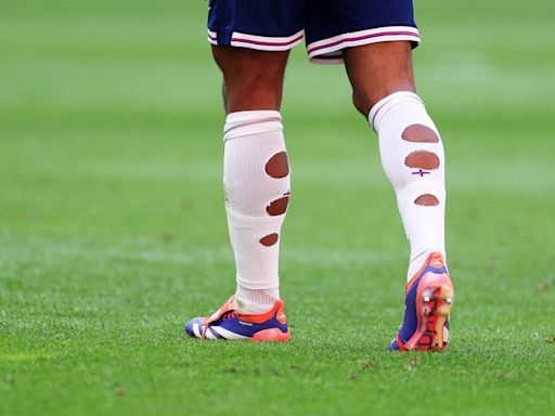 Why England players have holes in their socks during Euros 2024 matches as fans baffled