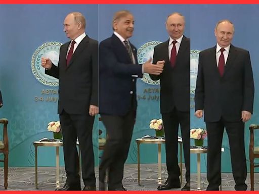 SCO Summit: Pakistan PM Sharif's awkward moment with Putin, calls him expanding 'barter trade' I Viral video