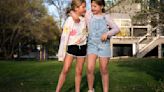 ...arm-in-arm together in their backyard on April 24, 2024, in Eden Prairie, Minnesota. Their mother Meta is a fertility coach who gave birth to the two twins through IVF and is working to advocate for the continued use of...