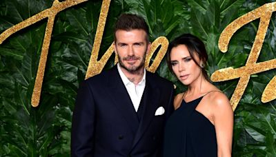 David and Victoria Beckham recreate purple wedding look to celebrate anniversary