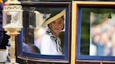 All eyes are on Kate as she returns to public view at a military parade honoring King Charles III