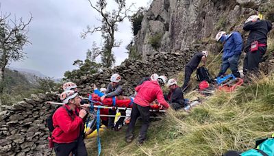 Climber rescued on Castle Rock after falling down 'steep slope'