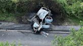 Six dead - including two children - in horror motorbike and car crash