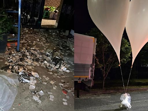 生化攻擊！報復遭投放傳單 北韓飄「排泄物」氣球突襲南韓