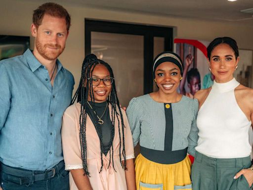 Meghan Markle and Prince Harry Appear in New Footage from Surprise Stop During Nigeria Trip