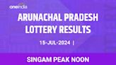 Arunachal Pradesh Lottery Singam Peak Noon Winners 15 July - Check Results