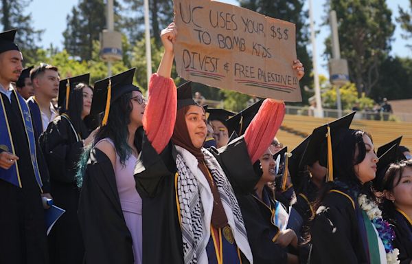 On a Day of Graduations, Berkeley’s Protests Stand Out