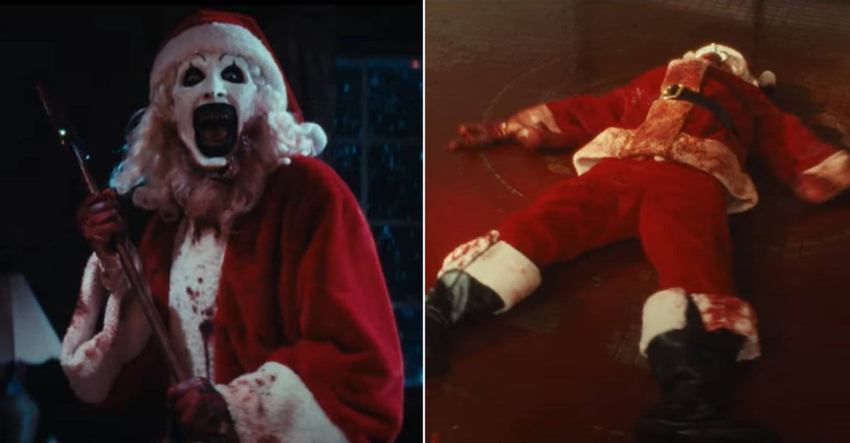 Terrifier 3 gets a new trailer featuring a long-lost franchise character and a bloody shower scene that makes Psycho look tame