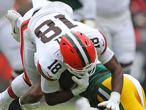 Cleveland Browns Young Receiver Carted Off vs. Jacksonville