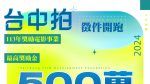 影視獵才獎勵金最高500萬 「台中拍」徵件6月28日截止