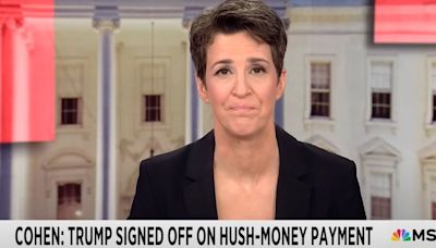 Rachel Maddow Gags On Air After Relaying Trump Story From Michael Cohen Testimony