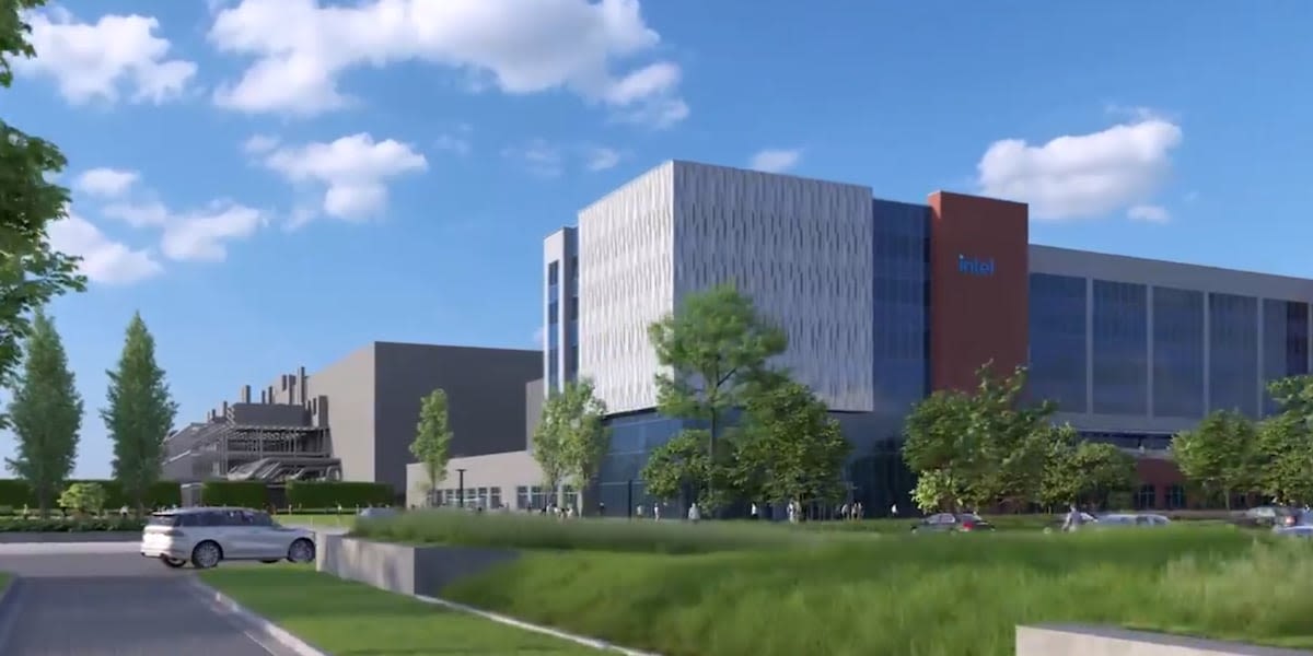 Video: Intel shows off what $20B Ohio microchip plant will look like