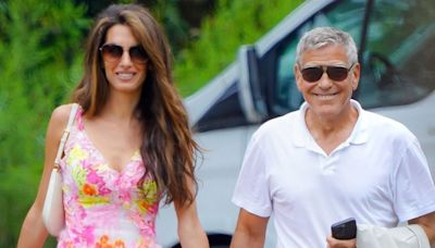 Amal Clooney Vacations in a Rare Vintage Versace Dress
