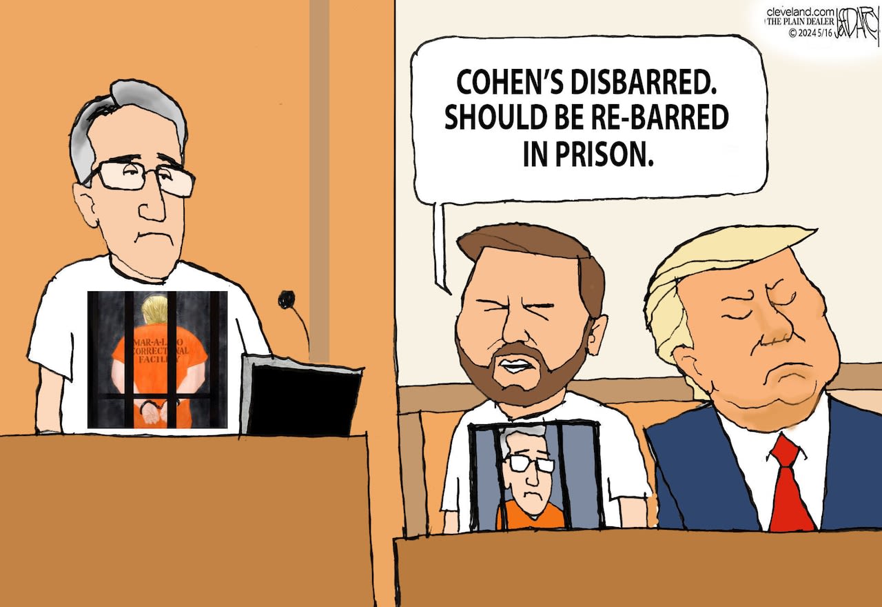 Sen. J.D. Vance at Trump trial: Darcy cartoon