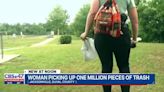 Journey to a million: Jacksonville woman looking to beautify the city one piece of trash at a time
