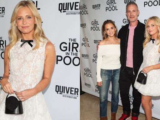 Sarah Michelle Gellar Embraces Coquette Trends in Lace Shushu/Tong Minidress With Bow for ‘The Girl in the Pool...