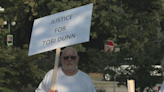 Family of homicide victim Tori Dunn rallies outside Surrey courthouse