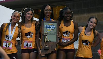 'It's history' Big 3 lead Bloomington North girls to 2nd at IHSAA state track meet