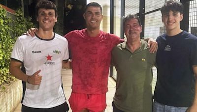 Cristiano Ronaldo, ‘pillado’ jugando a pádel en Mallorca